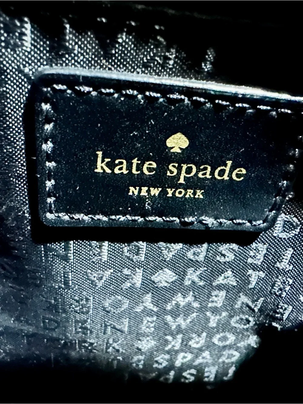 kate spade Camryn Wellesley Black & Cream Polka Dot Handbag W/ Matching Wallet